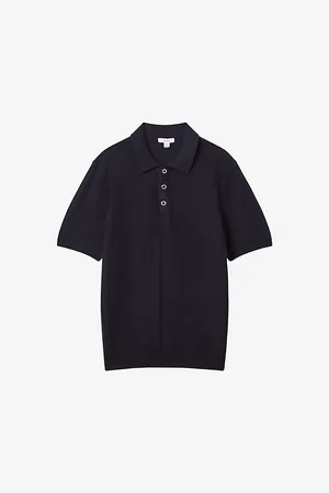 Reiss Pascoe Textured Stretch-knit Polo Shirt