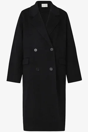 By Malina Lauretta Fringed-trim Wool-blend Coat