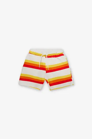 Mini Rodini Stripe-print Organic-cotton Shorts 1.5-11 Years