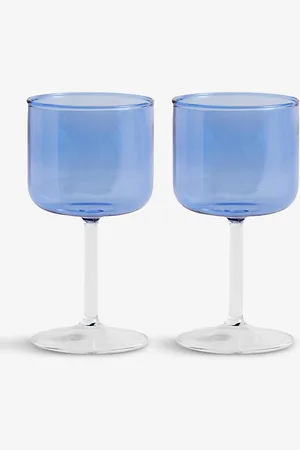 Hay Tinted Borosilicate-glass Wine Glasses Set of Two