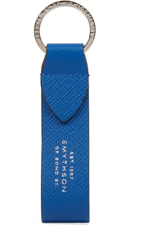SMYTHSON Keyring with Leather Strap in Panama