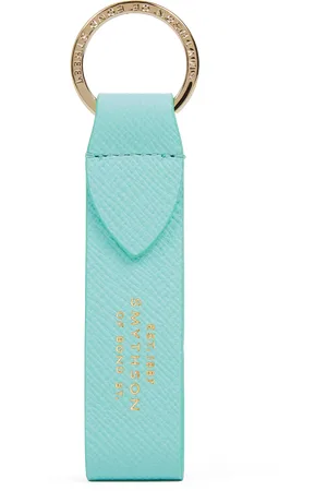 SMYTHSON Keyring with Leather Strap in Panama