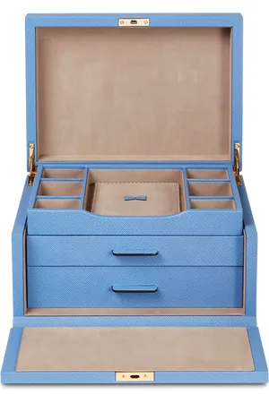 SMYTHSON 3 Drawer Jewellery Box in Panama