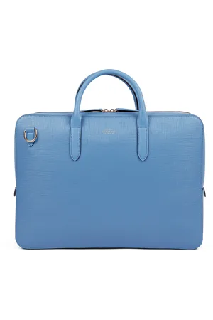 SMYTHSON Lightweight Slim Briefcase in Panama