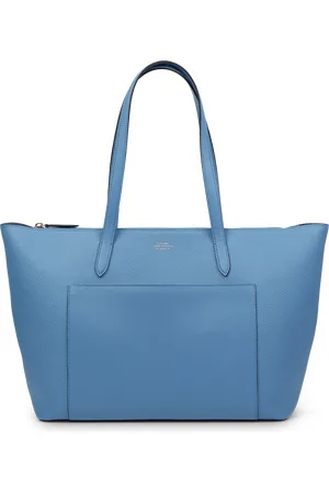 SMYTHSON East West Tote Bag with Zip in Panama