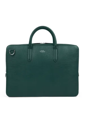 SMYTHSON Lightweight Slim Briefcase in Panama