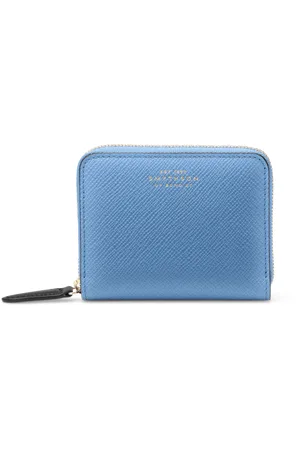 SMYTHSON Small Zip Around Purse in Panama