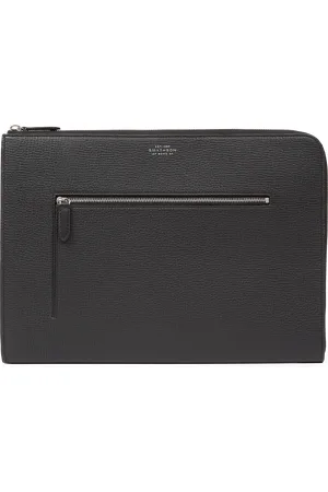 SMYTHSON Small Laptop Case with Zip in Ludlow