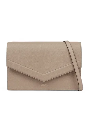 SMYTHSON Envelope Crossbody Bag in Panama