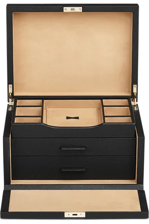 SMYTHSON 3 Drawer Jewellery Box in Panama