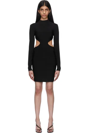 Black Bustier Bodysuit by Herve Leger on Sale