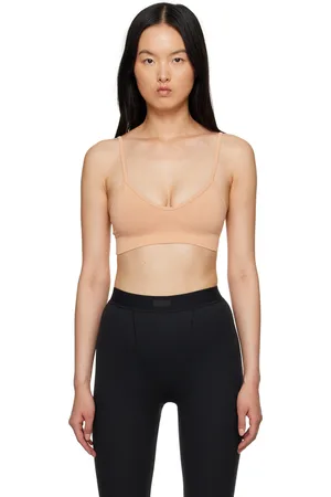 SKIMS - Seamless Sculpt ruched stretch-woven bralette