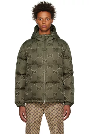 Gucci Jumbo GG-pattern Web-striped Hooded Jacket