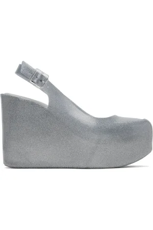 Gray hot sale wedge shoes