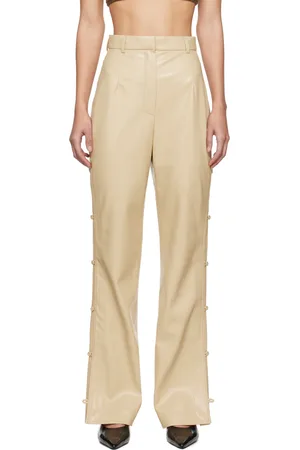 Leather Pants in the color Beige for women - Shop your favorite brands