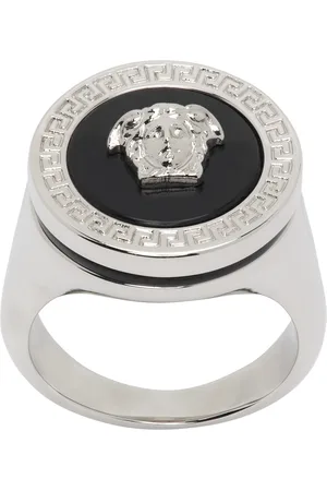 Mens versace ring on sale silver