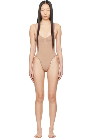 Womens Skims pink Seamless Sculpt Thong Bodysuit