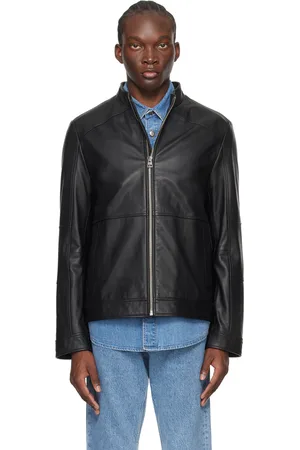 Hugo boss Leather jacket store