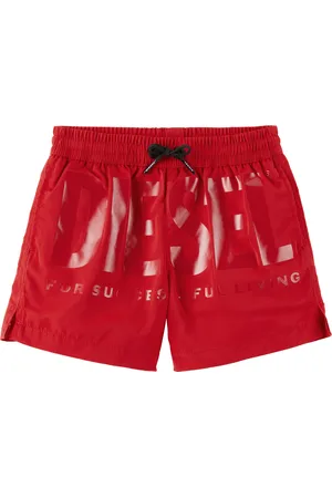 Diesel Kids Red Mkenm Swim Shorts