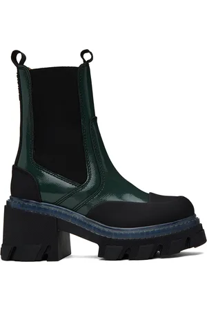 Ganni Green Cleated Boots