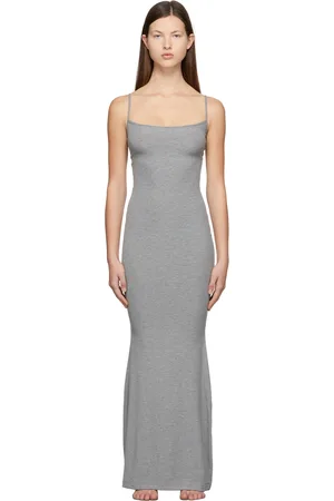 SKIMS Grey Soft Lounge Slip Dress