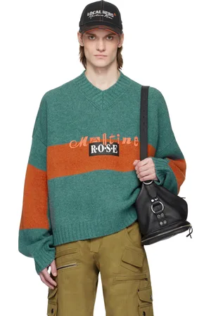 MARTINE ROSE Green Oversized Sweater