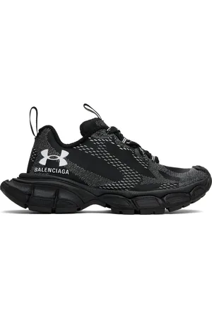 Balenciaga Black & White Under Armour Edition 3XL Knit Sneakers