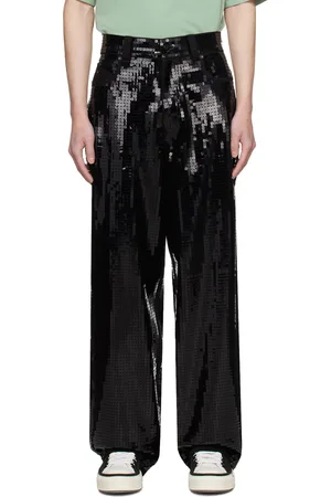 RTA Black Wide-Leg Jeans