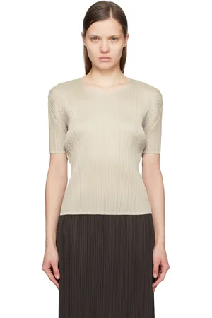PLEATS PLEASE ISSEY MIYAKE Gray New Colorful Basics 4 T-shirt