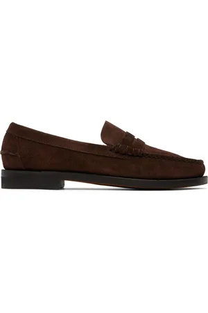 SEBAGO Brown Classic Dan Rough Out Loafers