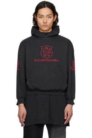 Balenciaga Black Lion Club Lined Hoodie