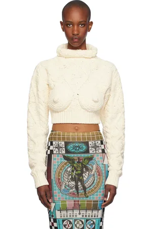 Jean Paul Gaultier Off-White Iconic Madonna Sweater