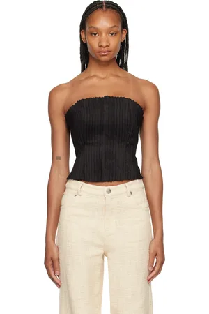 Staud Black Parma Tube Top