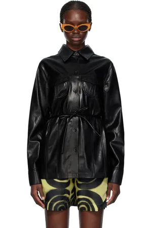 Nanushka Karline Vegan Leather Shirt
