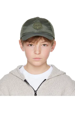 Stone Island Kids Khaki Recycled Nylon Cap