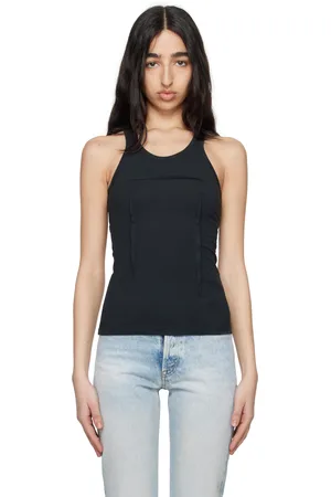 Maison Margiela Black Heavy Cotton Jersey Tank Top