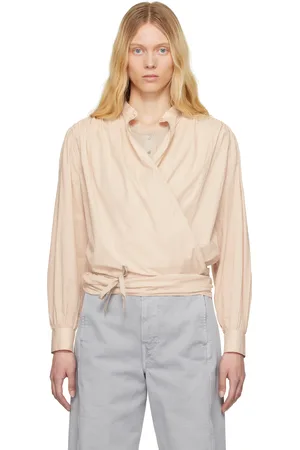 LEMAIRE Pink Wrap Blouse