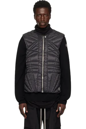 Rick Owens Moncler + Black Megapenta Flight Down Vest