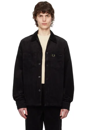 Fred Perry Black Corduroy Overshirt