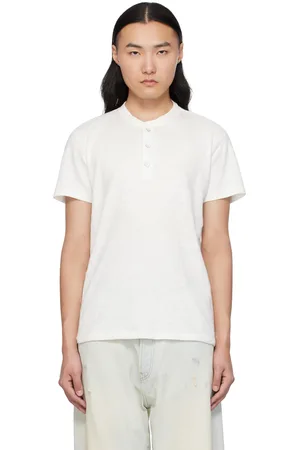 RAG&BONE White Classic Cotton Henley