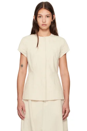 Lauren Manoogian Off-White New Structure Bodice Blouse