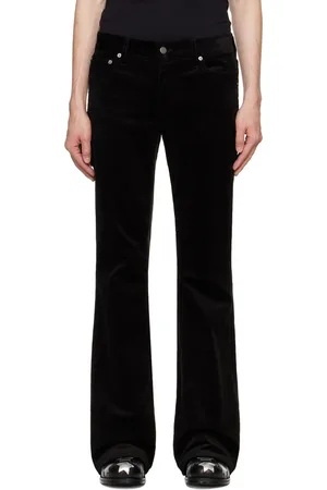 Cout de la Liberte Black Jimmy Stretch Cord Flare Trousers