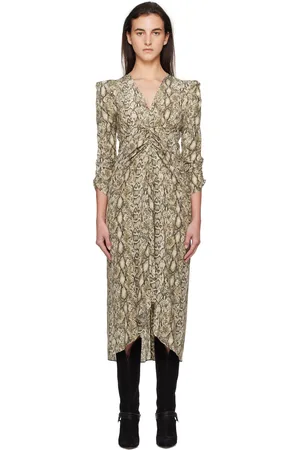 Isabel Marant Beige Albini Midi Dress
