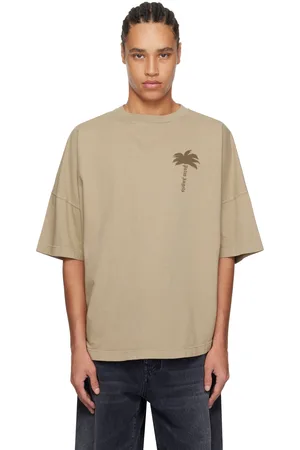 Palm Angels Beige Palms Over T-shirt