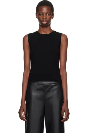 Max Mara Black Fosco Tank Top
