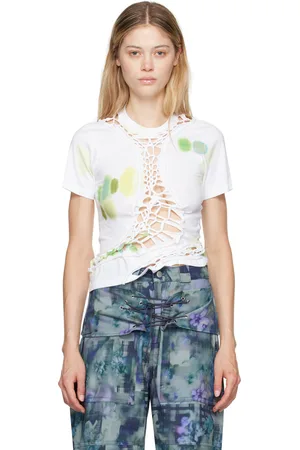 Collina Strada White & Green Tosh T-Shirt
