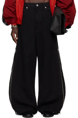 LU’U DAN Black Side Zip Jeans