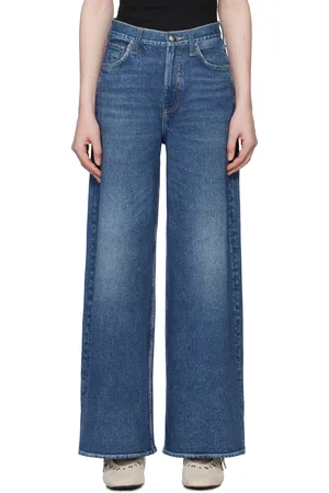 RAG&BONE Blue Miramar Terry Sofie Ankle-Length Jeans