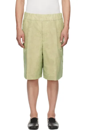 DRIES VAN NOTEN Green Layered Shorts