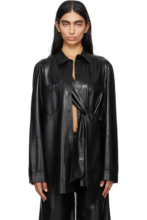 Nanushka Ileka Vegan Leather Shirt